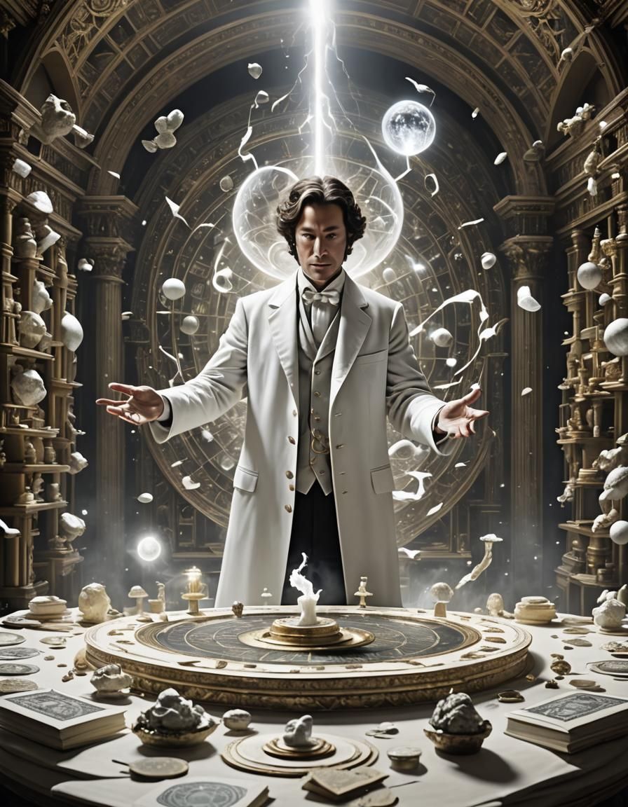 White Magic Environment as 3D Anime Art