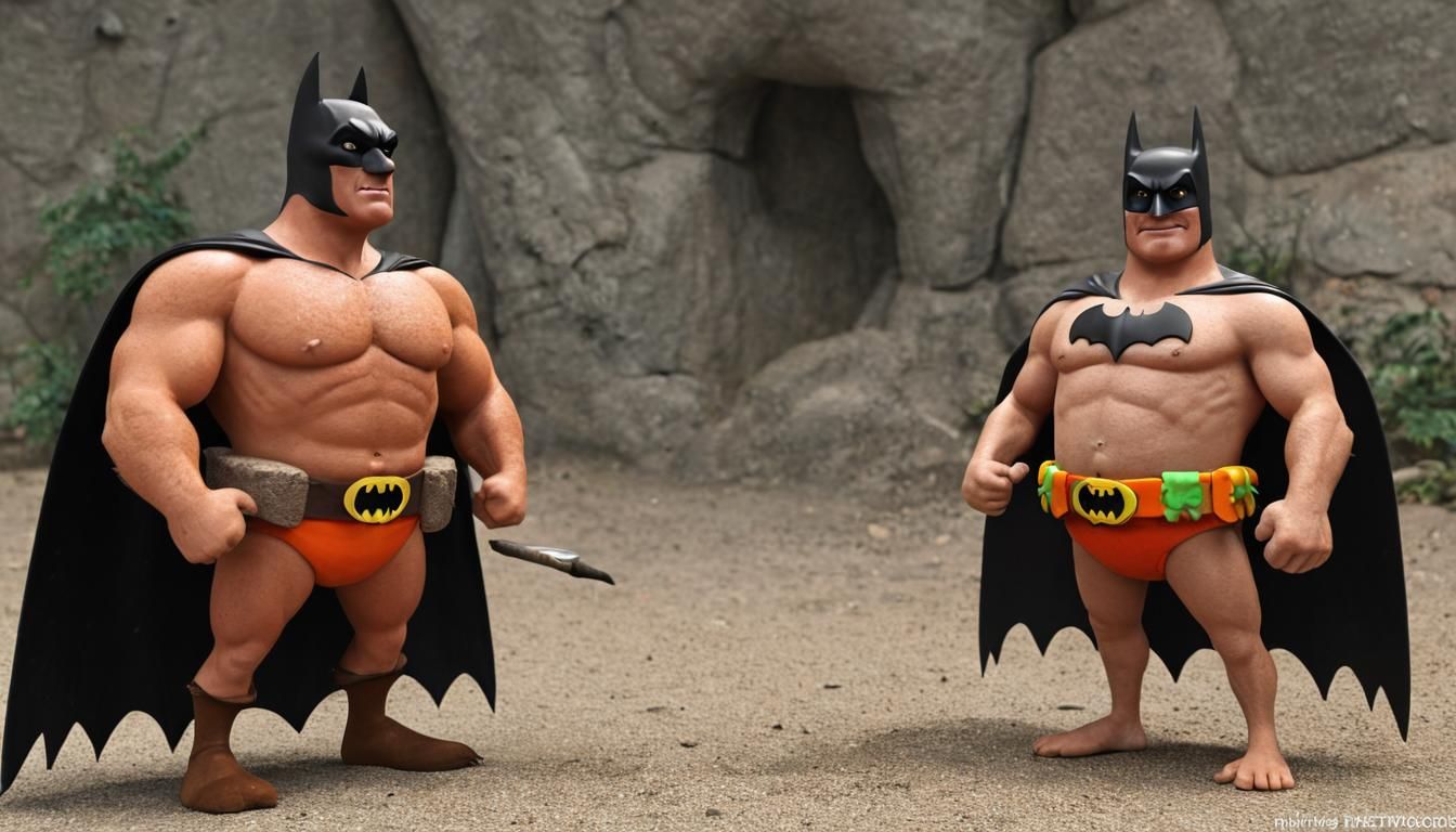 Flintstones Batman and Robin Display Bat-Belts