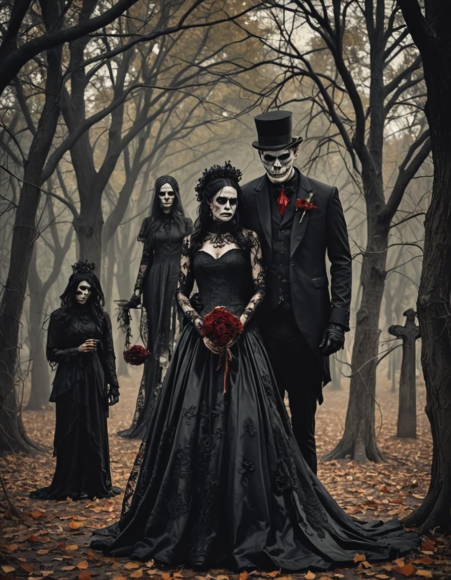 Sinister Dark Gothic Halloween Wedding