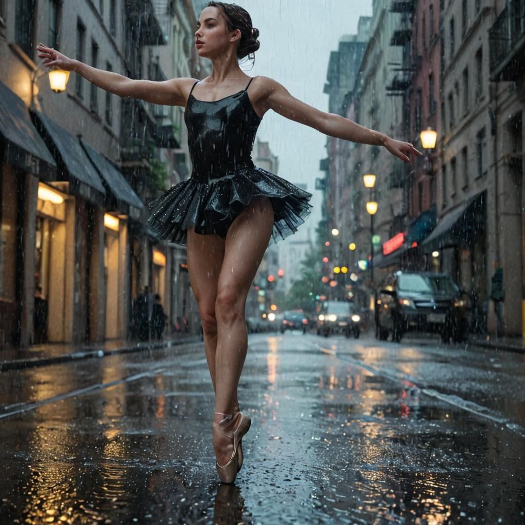 Ana de Armas, ballerina on the NYC streets