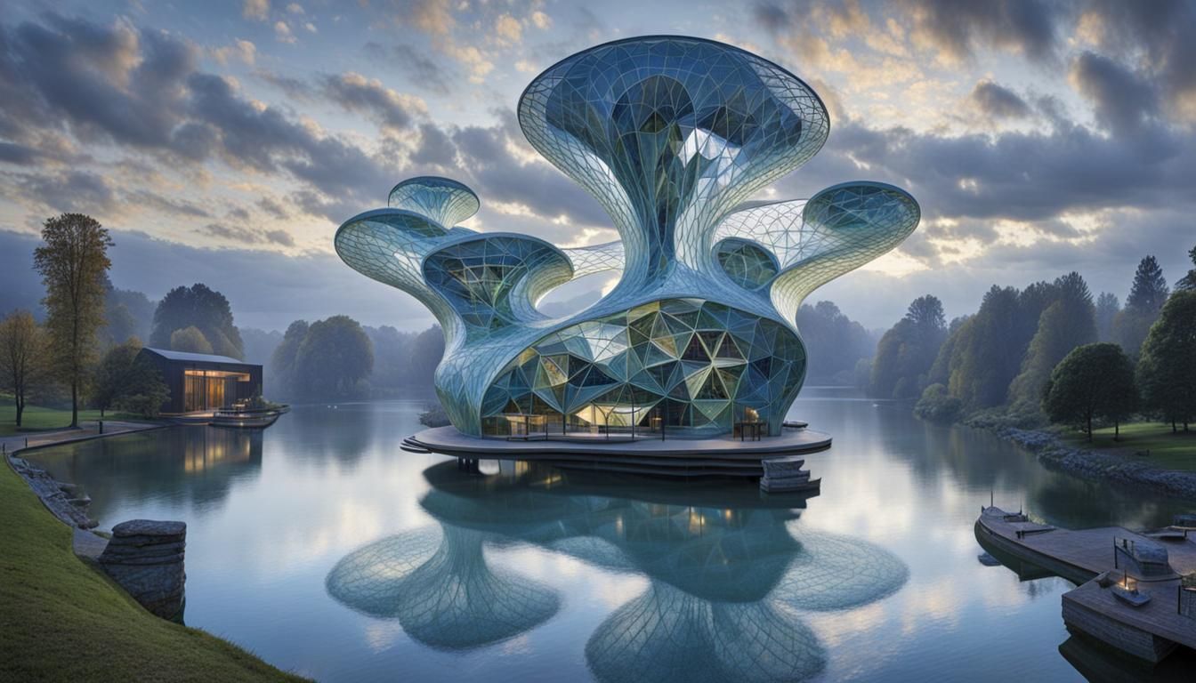 Sacred Geometry Home in Art Nouveau Style