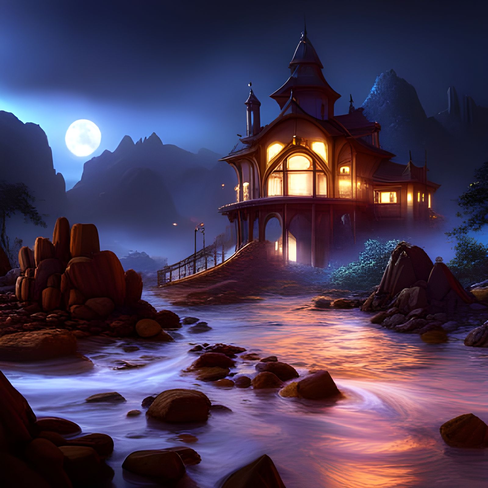Magical Dreamland: Detailed Matte Painting