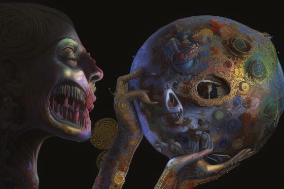 Detailed Gothic Painting in Photorealistic Style