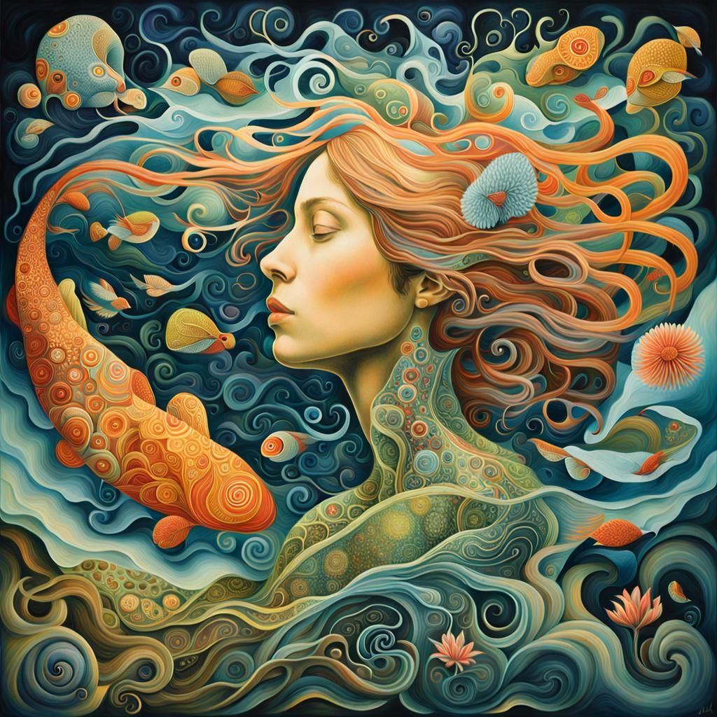 Woman to Man Transformation: A Surreal Artwork