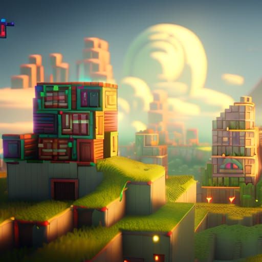 Tetrisland: Tetris Houses in a 3D Game Style
