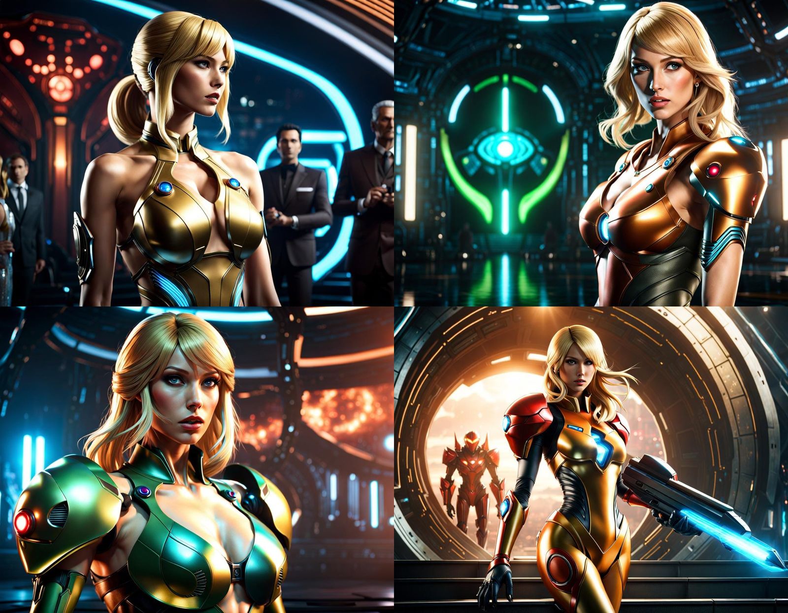 Samus Aran at Alien Award Show in Fantasycore Style