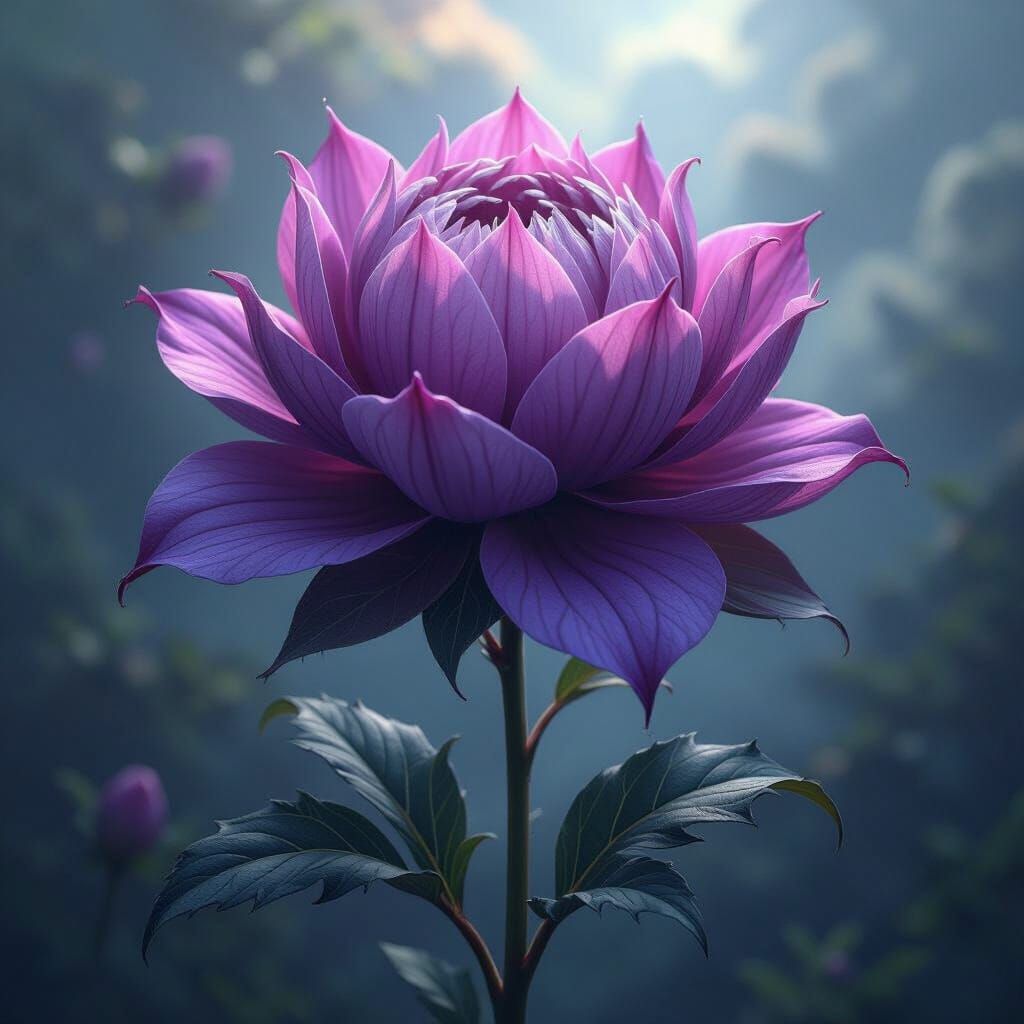 Tornadobloom Flower in Dark Fantasy Style