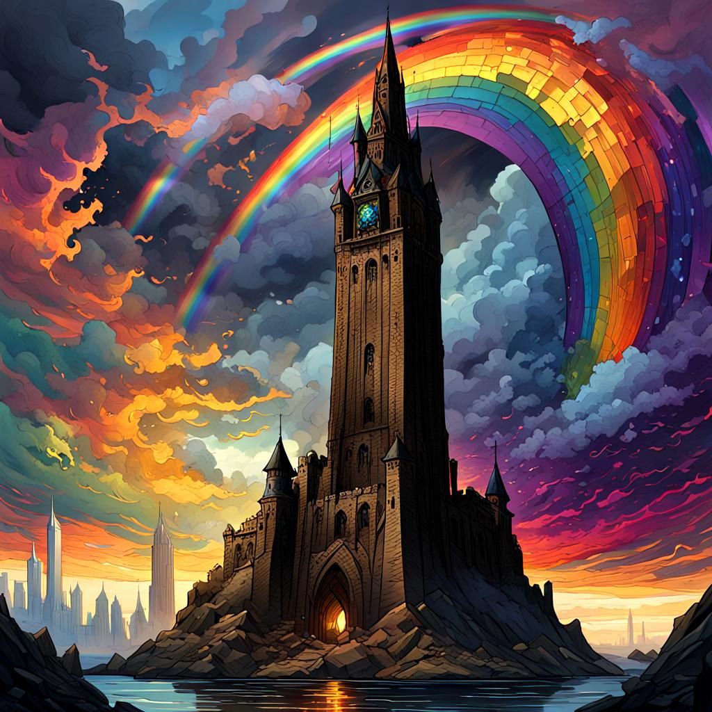 Dark Tower Rainbow: Fantasy Art Concept