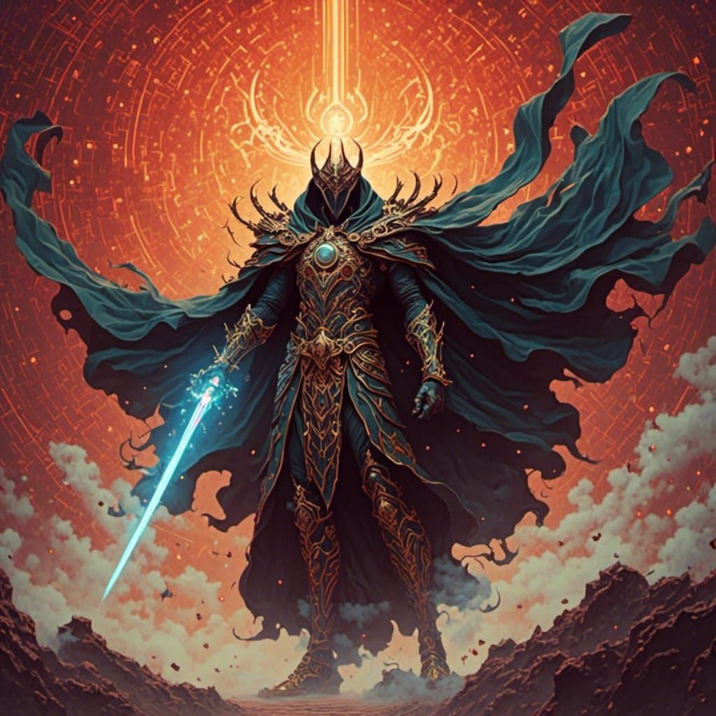 Mysterious Overlord in Flowing Cape