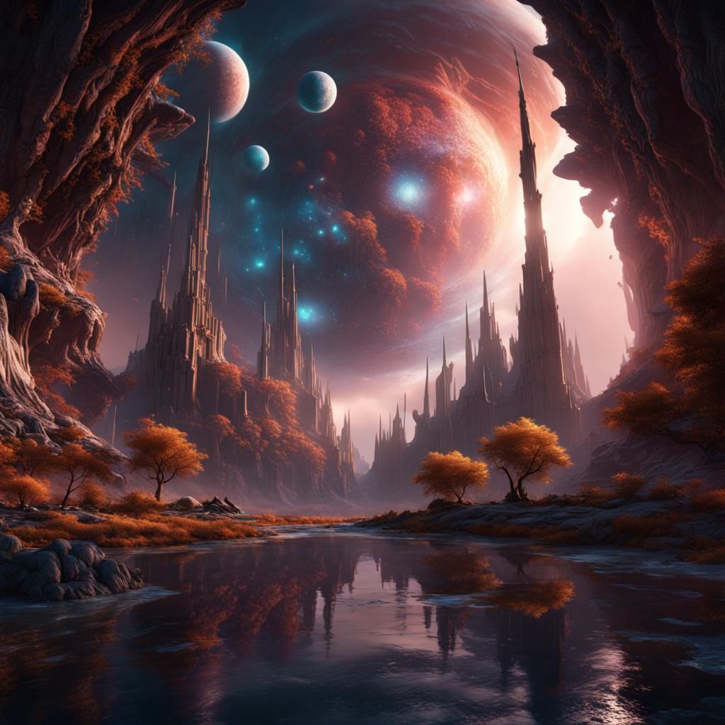 Detailed Matte Painting: Core of the Universe