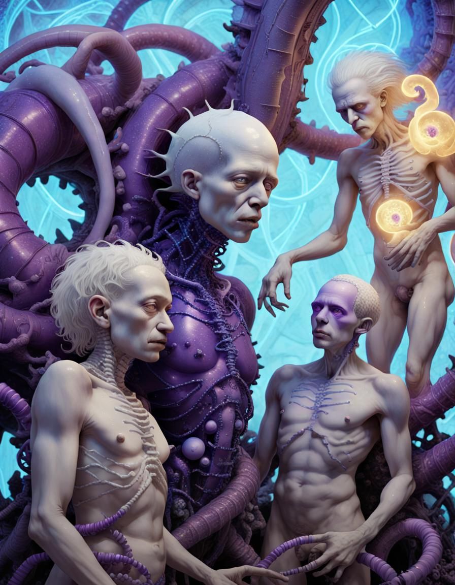 Albino Punk Prophets in Surrealist Landscape