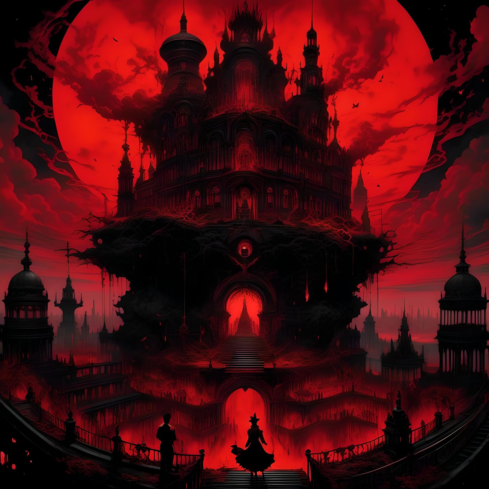 Infernal World: A Paradise Lost Inspired Scene