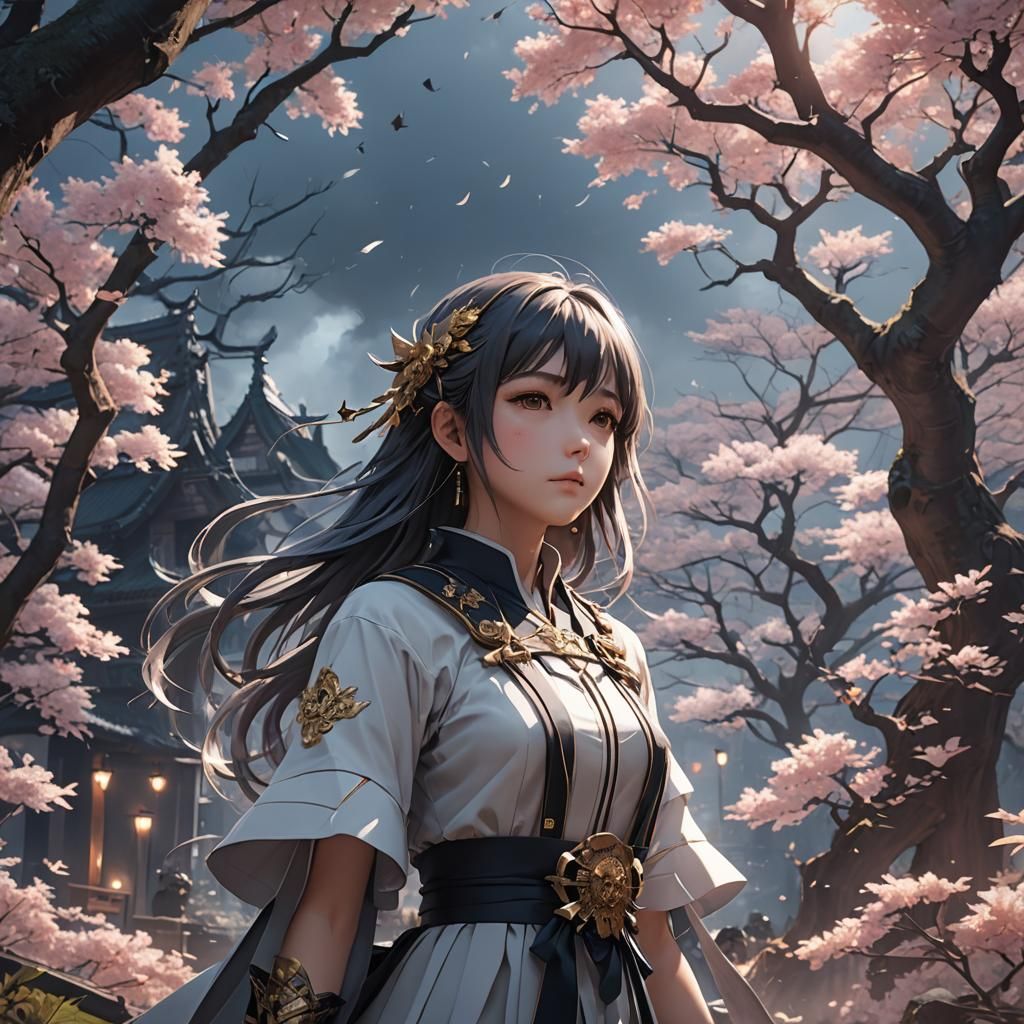 Haunting Melodic Anime Art in 3D