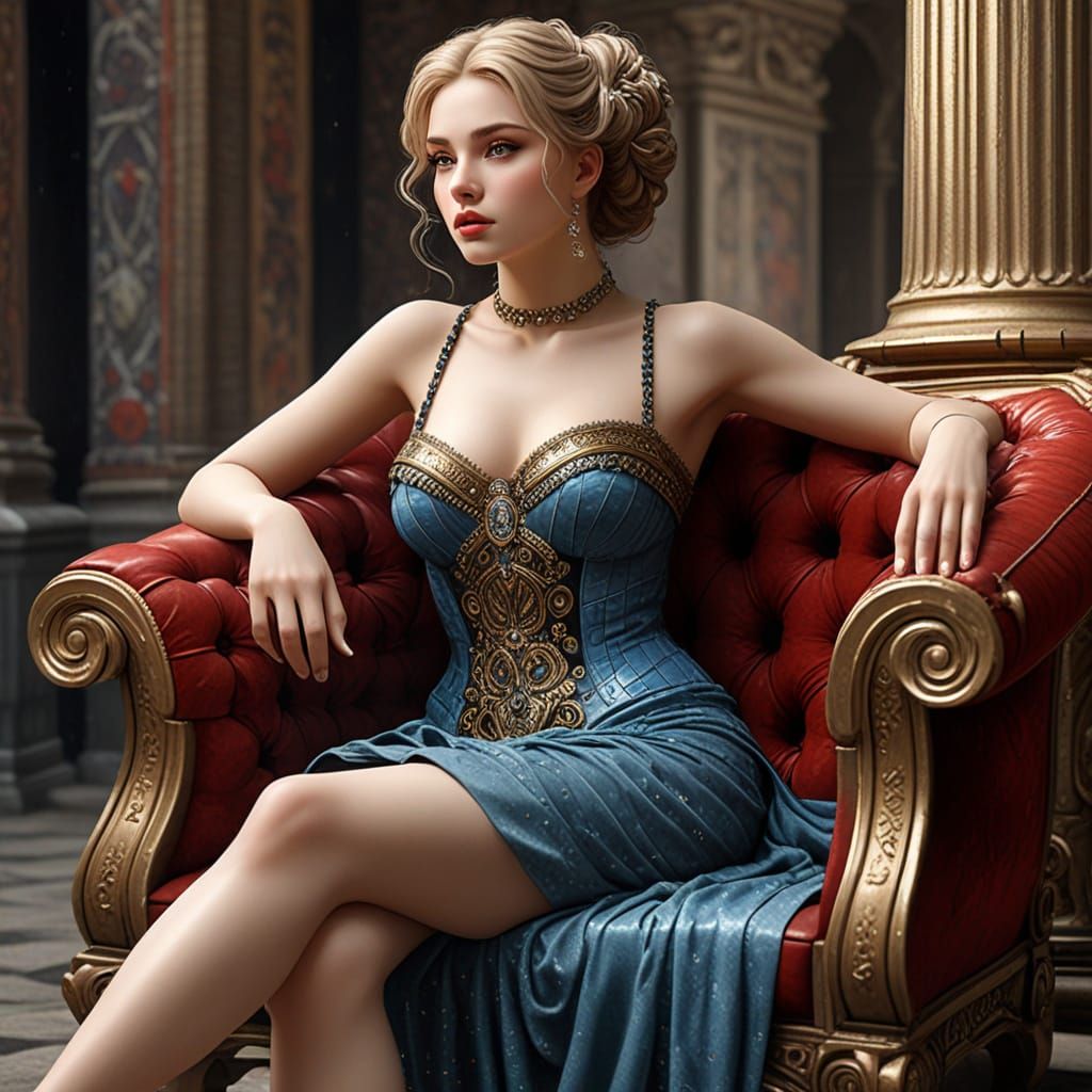 Classical Goddess in Modern Attire