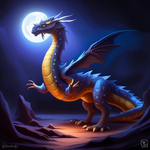 Cheese Dragon: A Dark Fantasy Concept Art