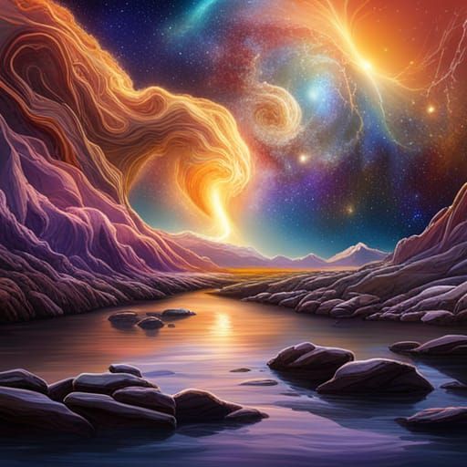 Celestial Convergence: Galaxies in Cosmic Light