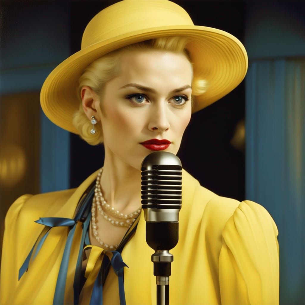Gwen Stefani in Hopper-esque 1900s Photograph