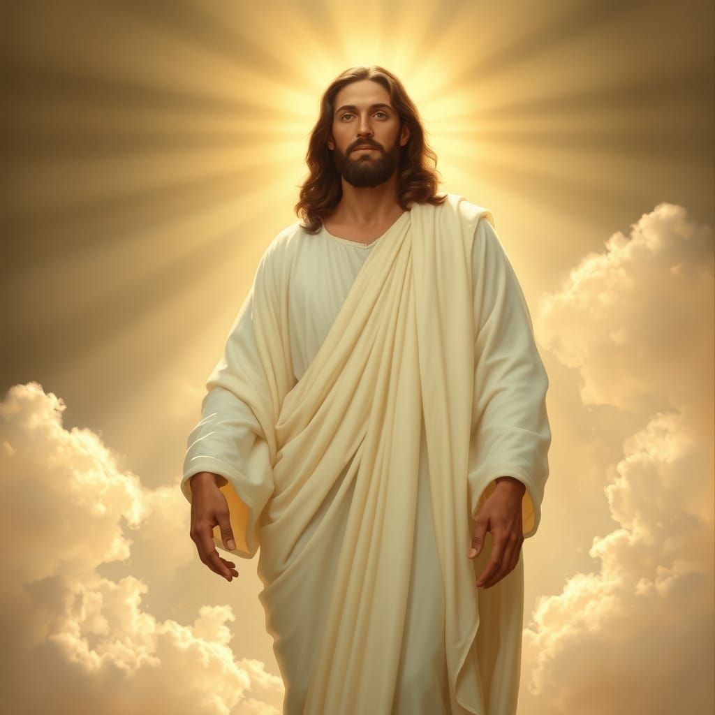 Jesus Christ in Soft Focus Divine Light