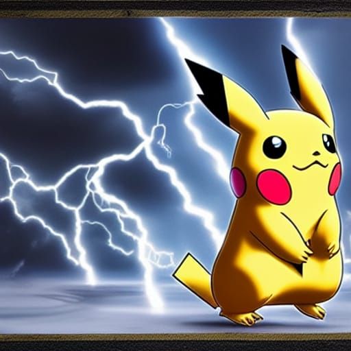 Pikachu Unleashes Lightning in Epic Thunderstorm