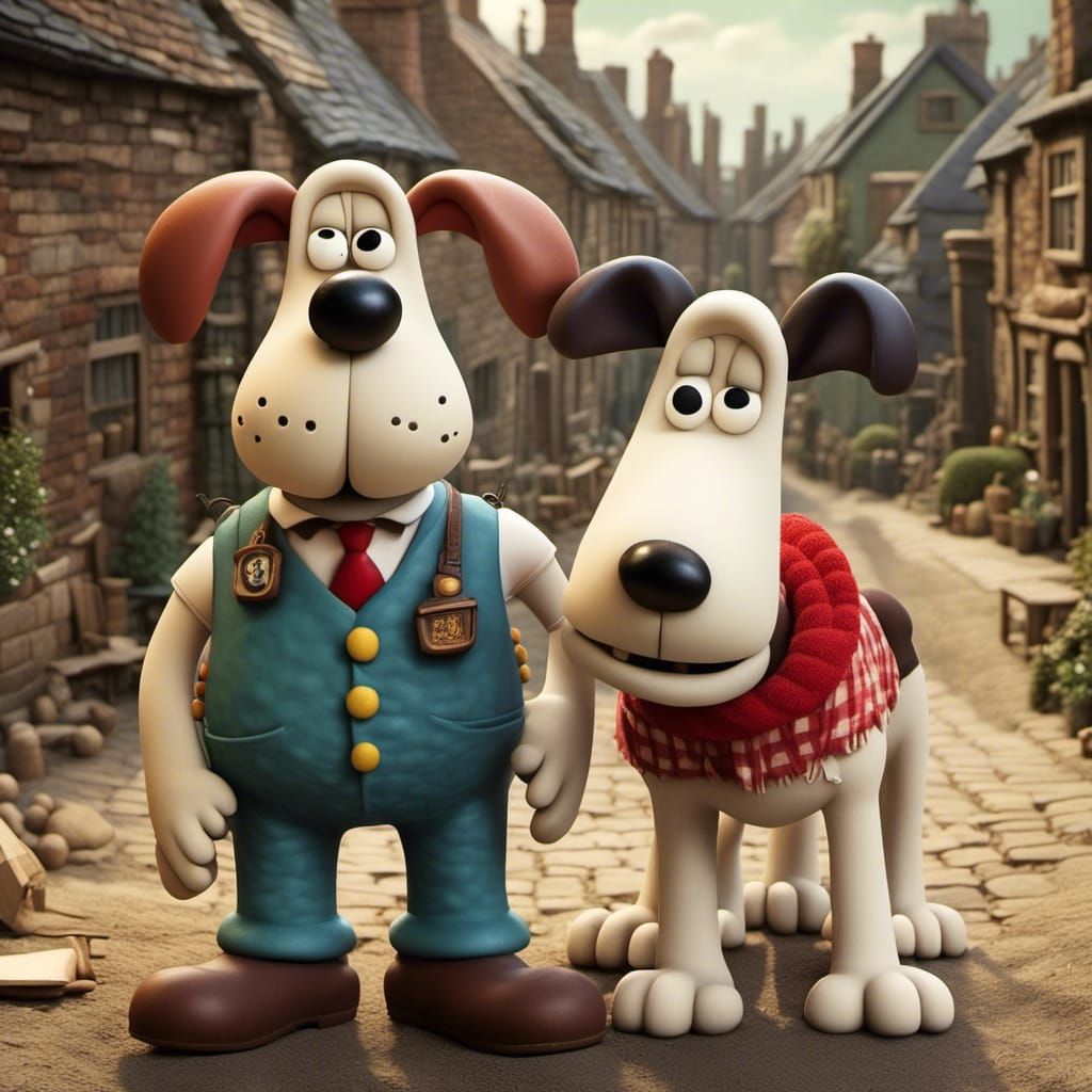 Wallace and Gromit's Grand Day Out Illustration
