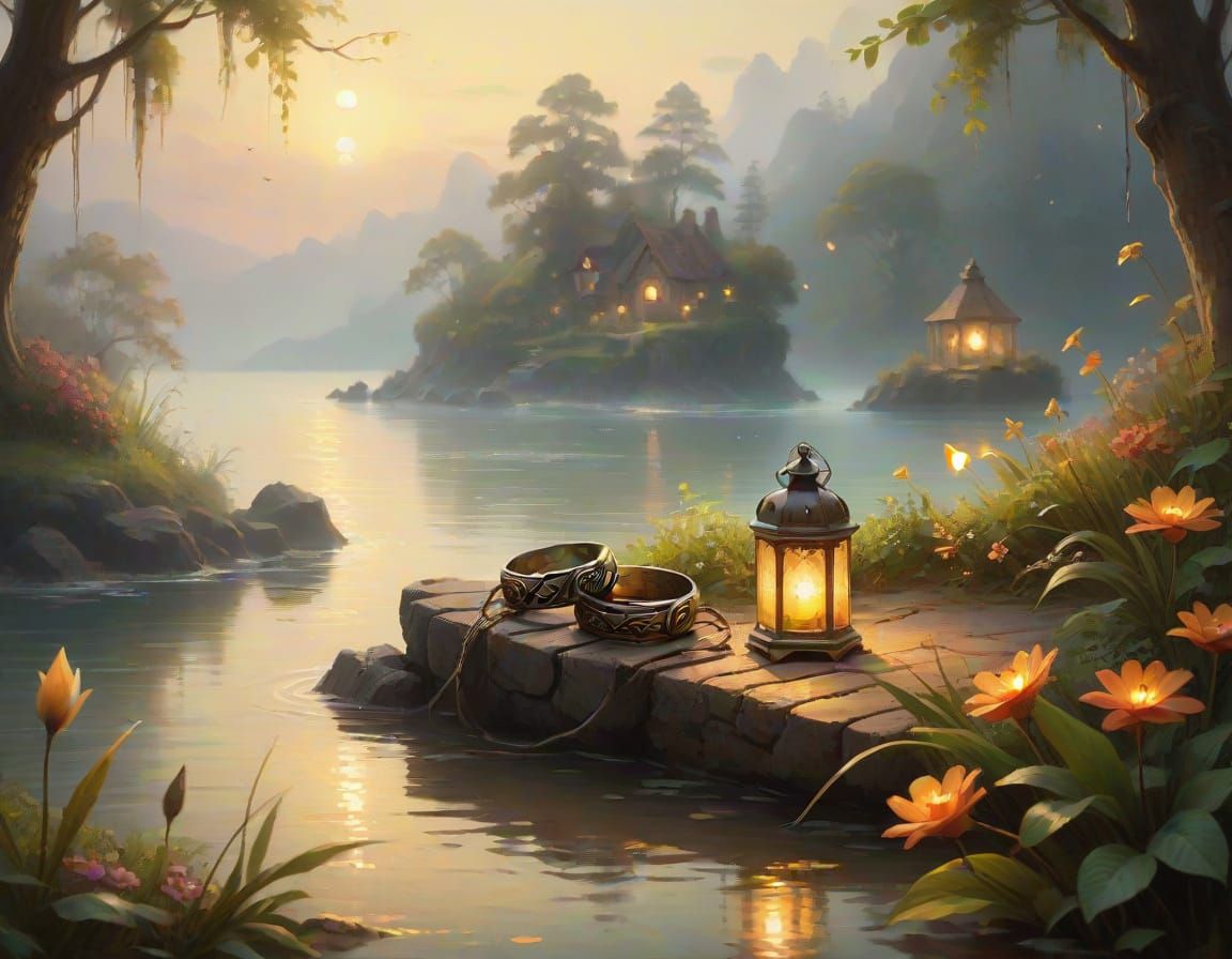 Golden Isle Serenity: Robinson Crusoe and Man Friday in Ethe...