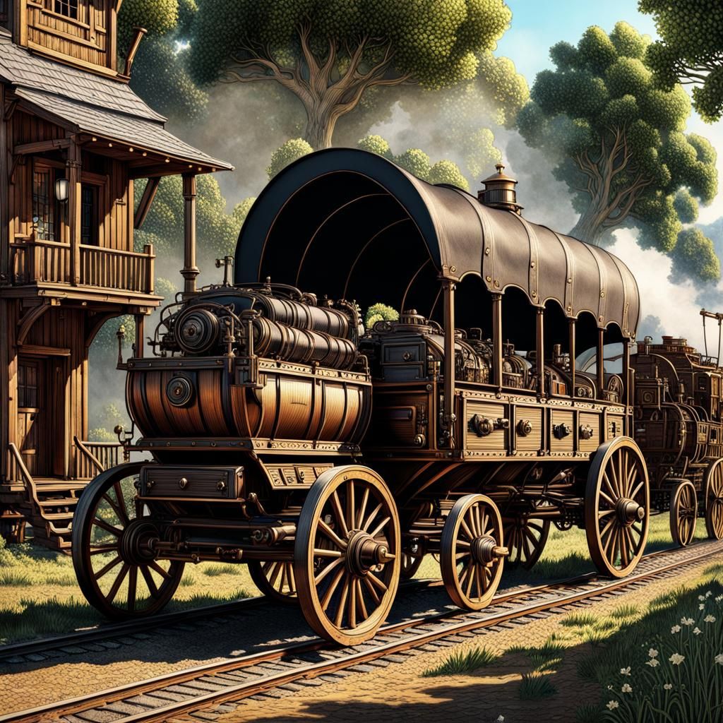 Steampunk Wagon Train