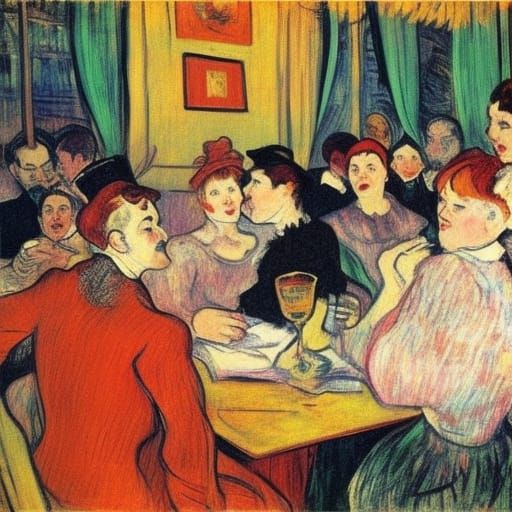 Monsieur Costikoff: A Toulouse-Lautrec Inspired Portrait