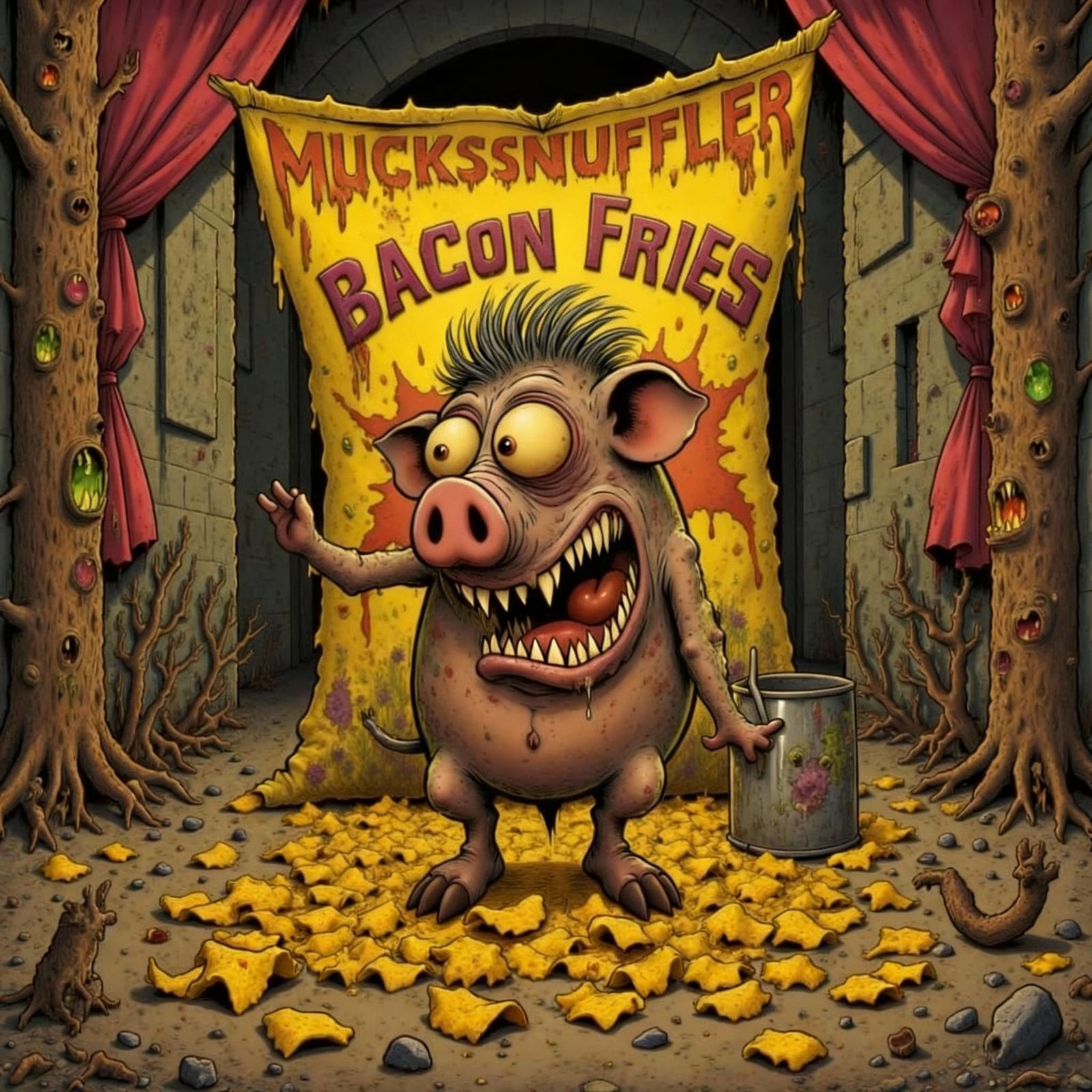 Mucksnuffler Pork Scratchings Packet