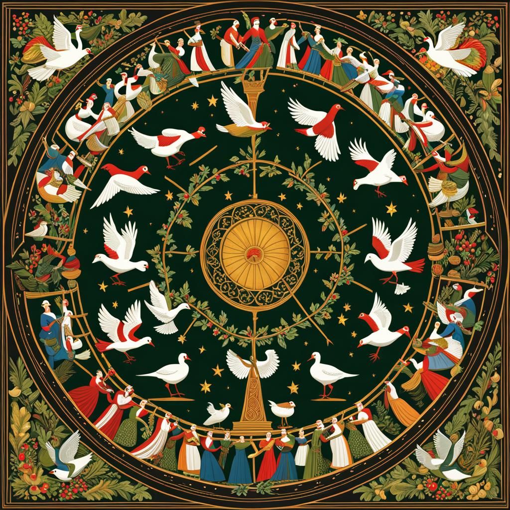 The Twelve Days of Christmas Visualized