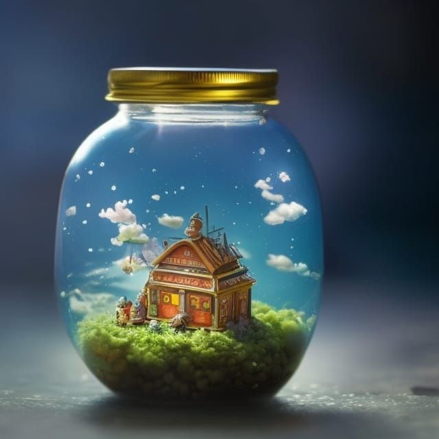 Miniature Fairground in a Jar: Macro Tilt-Shift Photo