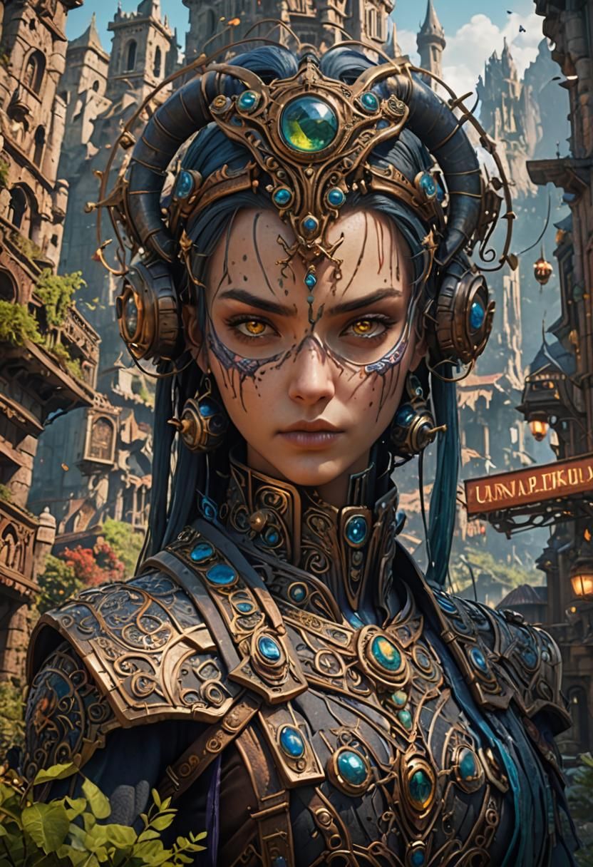 Fantasy Landscape in Deep Color, Digital Art