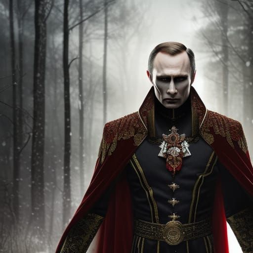 Putin as Vampire: Dark Portrait in Unreal Engine