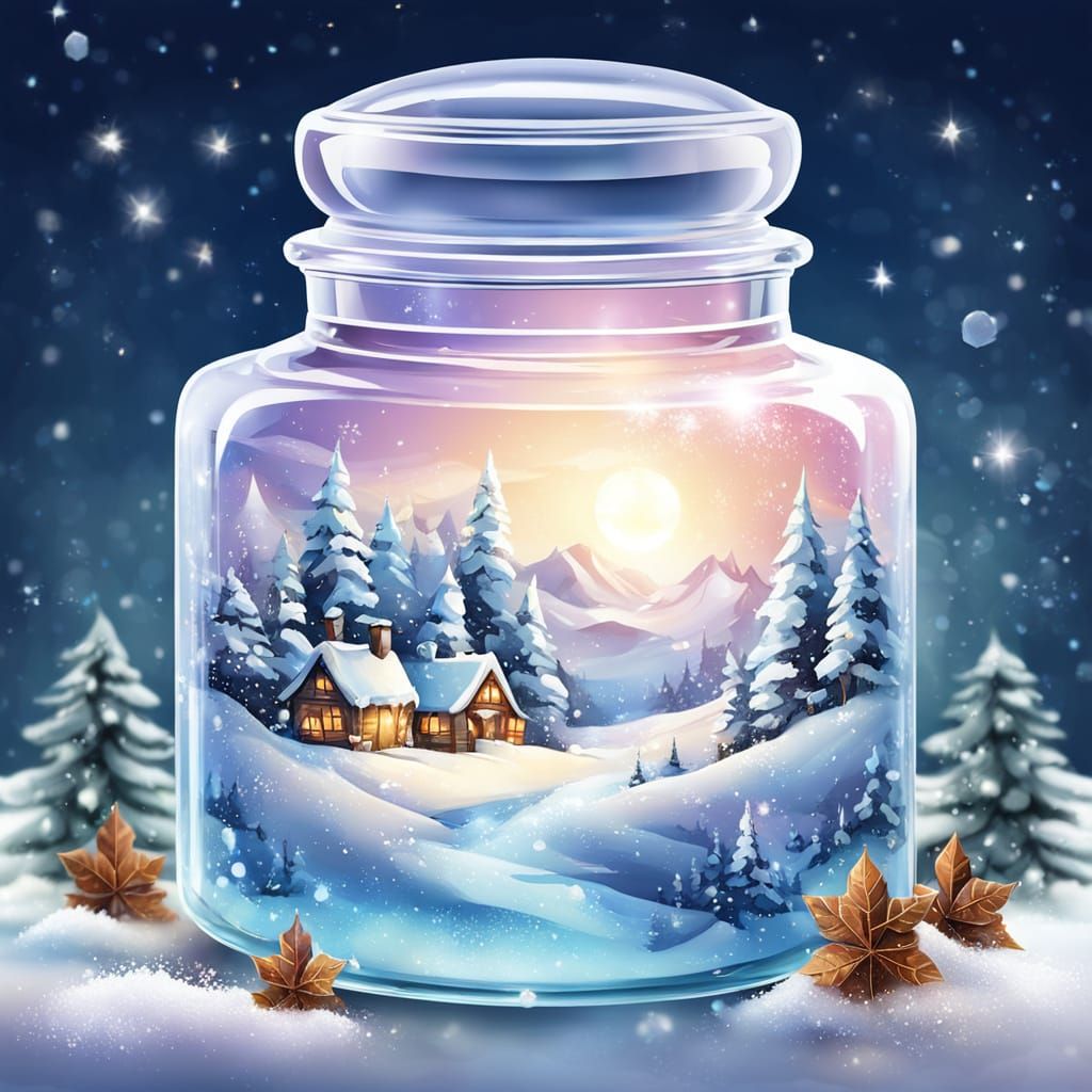 Magical Winter Hand Cream in Crystal Jar