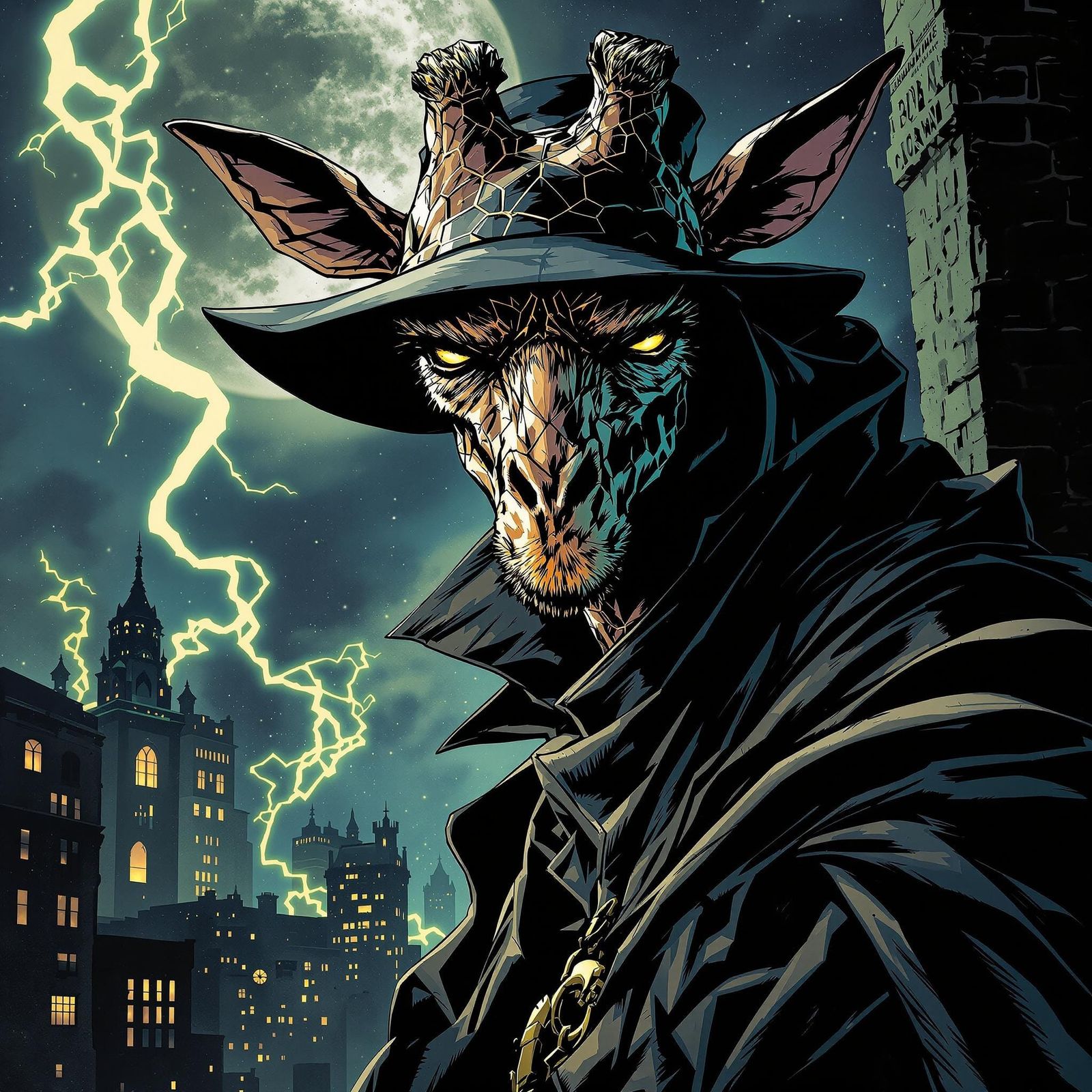 Giraffe Night Avenger, Protector of the City