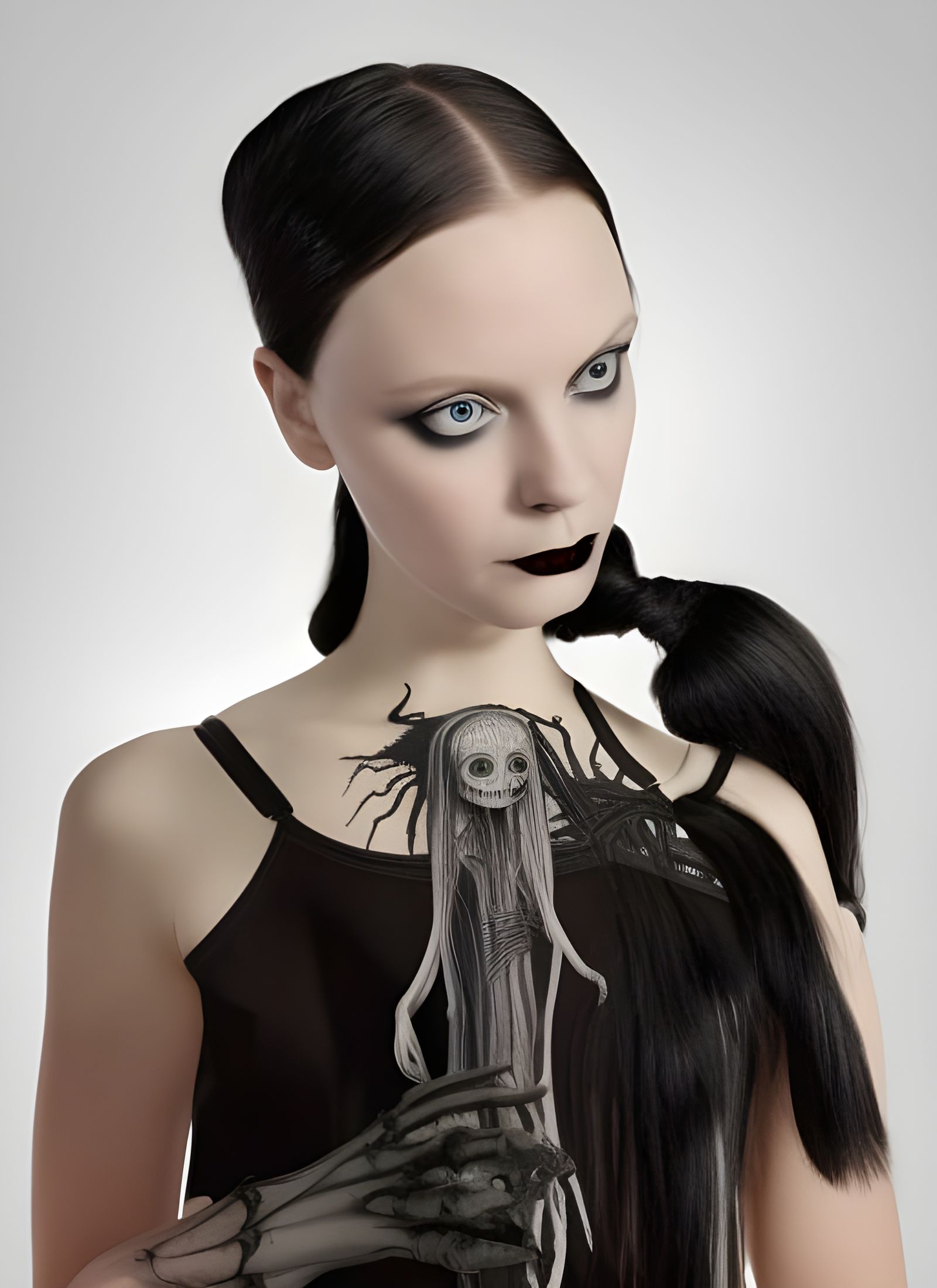 Wednesday Addams in Eldritch Horror Style