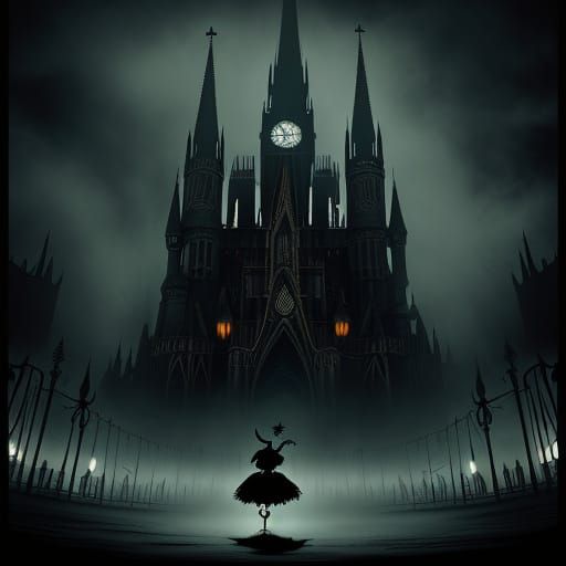 Eerie Circus Town Haunted by Crooked Figure