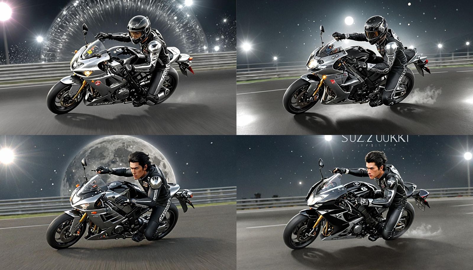 Photorealistic Lunarboy in Crystal Chrome Suit