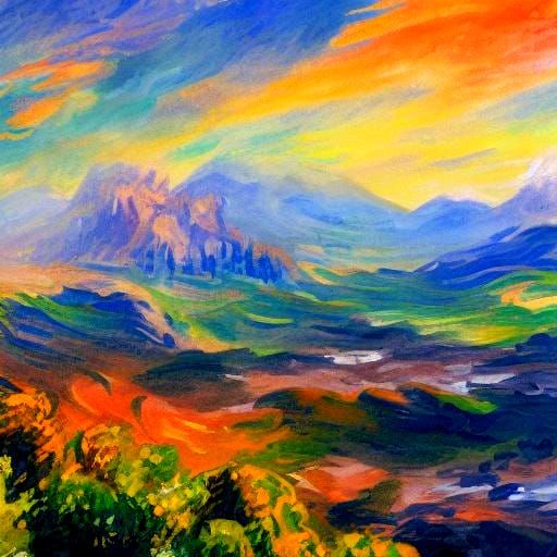 Watercolor Knights Sword Fighting in Gouache Style