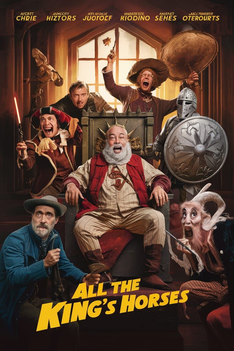 Comedy Adventure Film Poster with Fantasy Characters