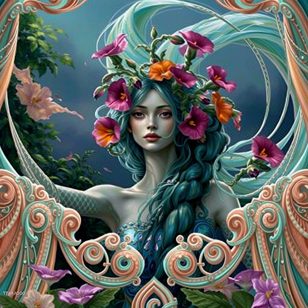 Prehistoric Predatory Petunias in Photorealistic Style