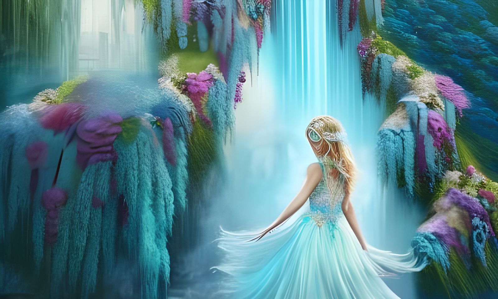 hallucination in the waterfall