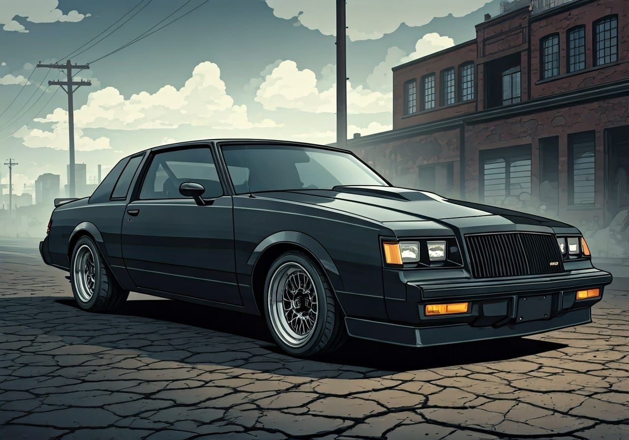 Buick GNX in Comics Style Artwork