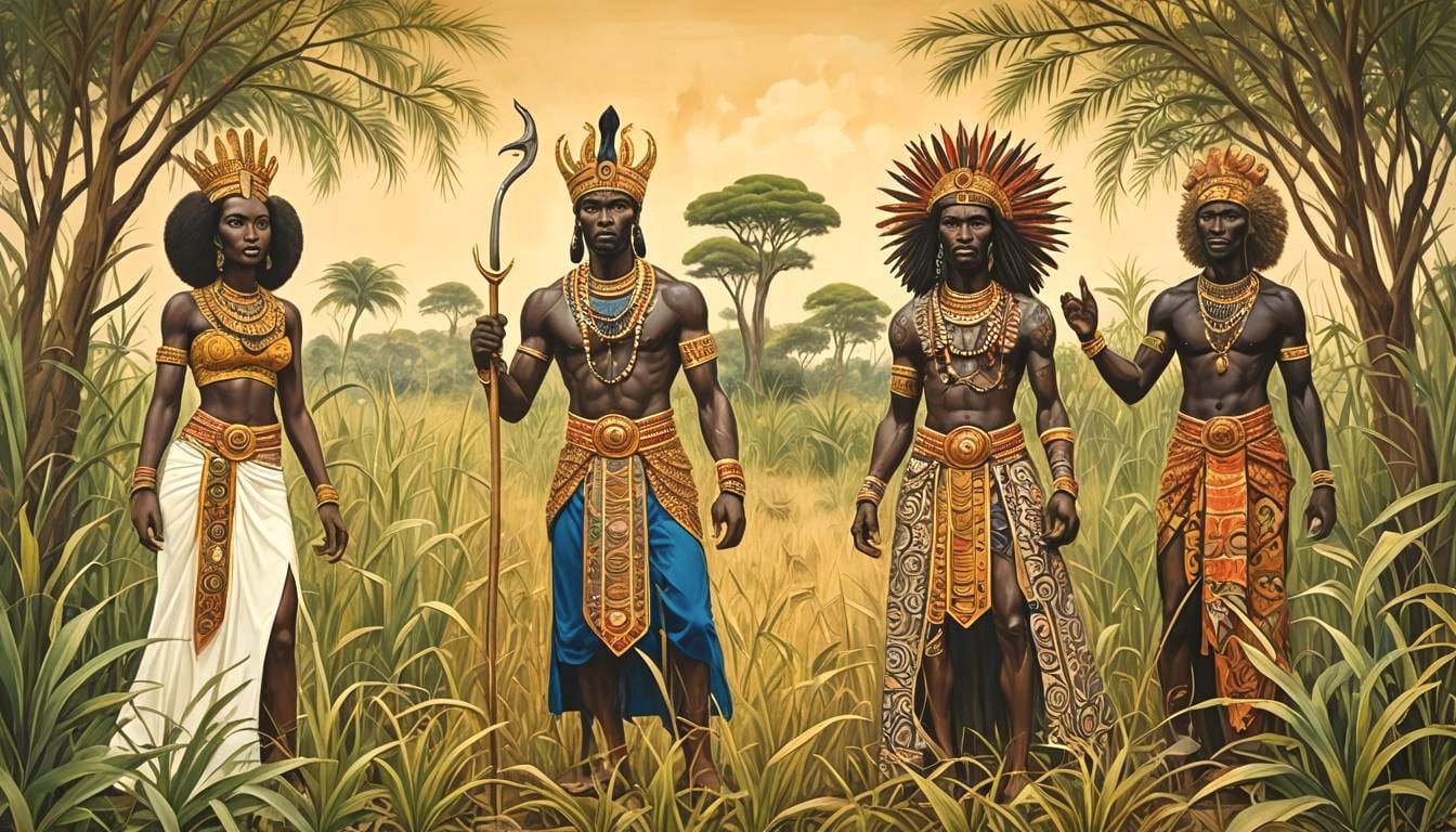 Dinga: Soninke King Marries Bida's Daughters, Mythic Paintin...