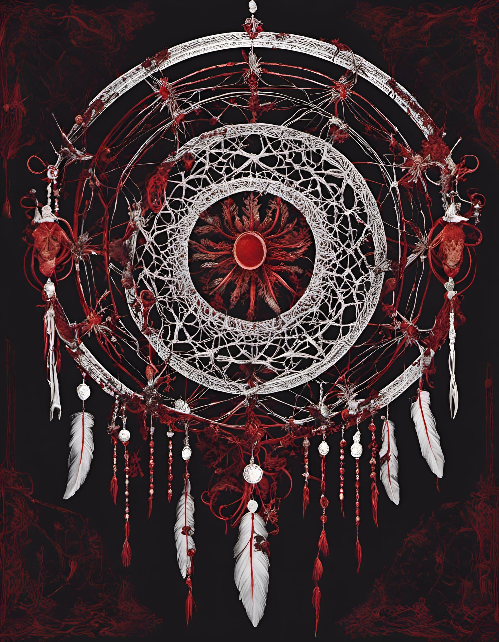 Visceral Dreamcatcher of Bones and Blood
