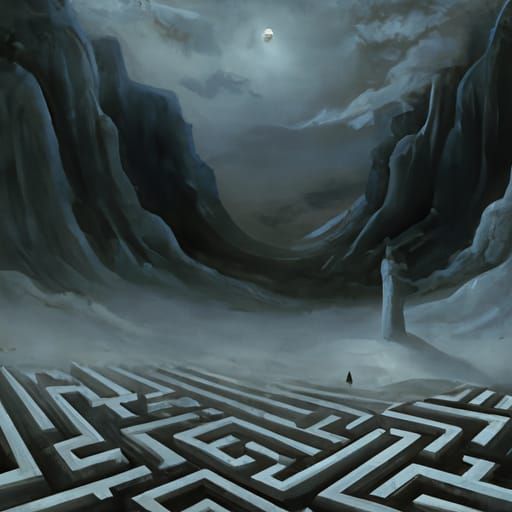 Epic Maze: Dramatic Digital Matte Painting