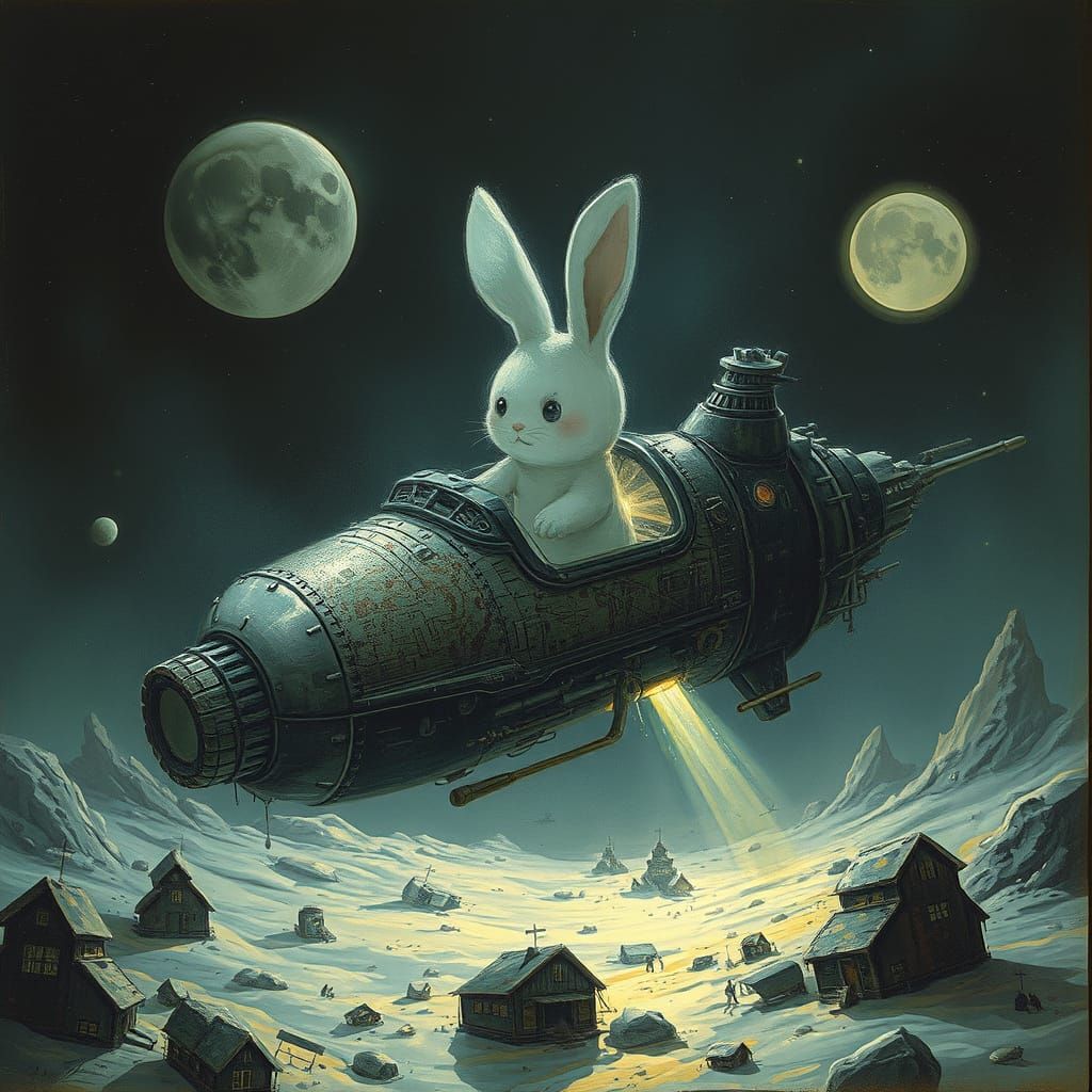 Miffy Bunny Spaceship