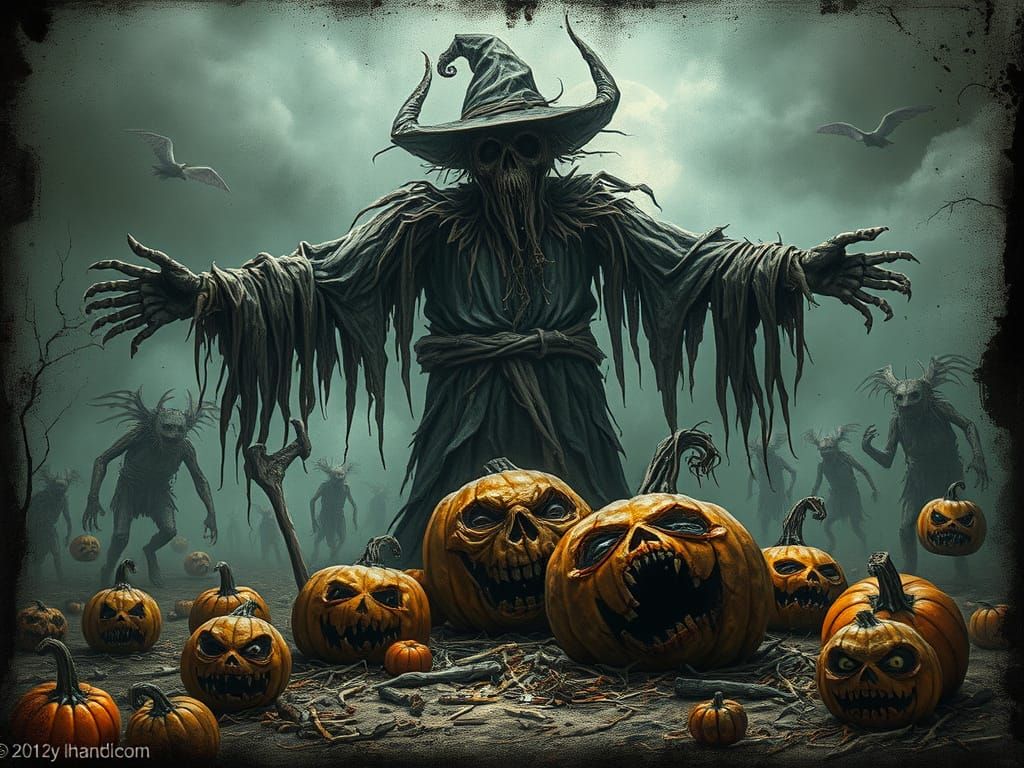 Terrifying Scarecrow at Nightmare Harvest Festival