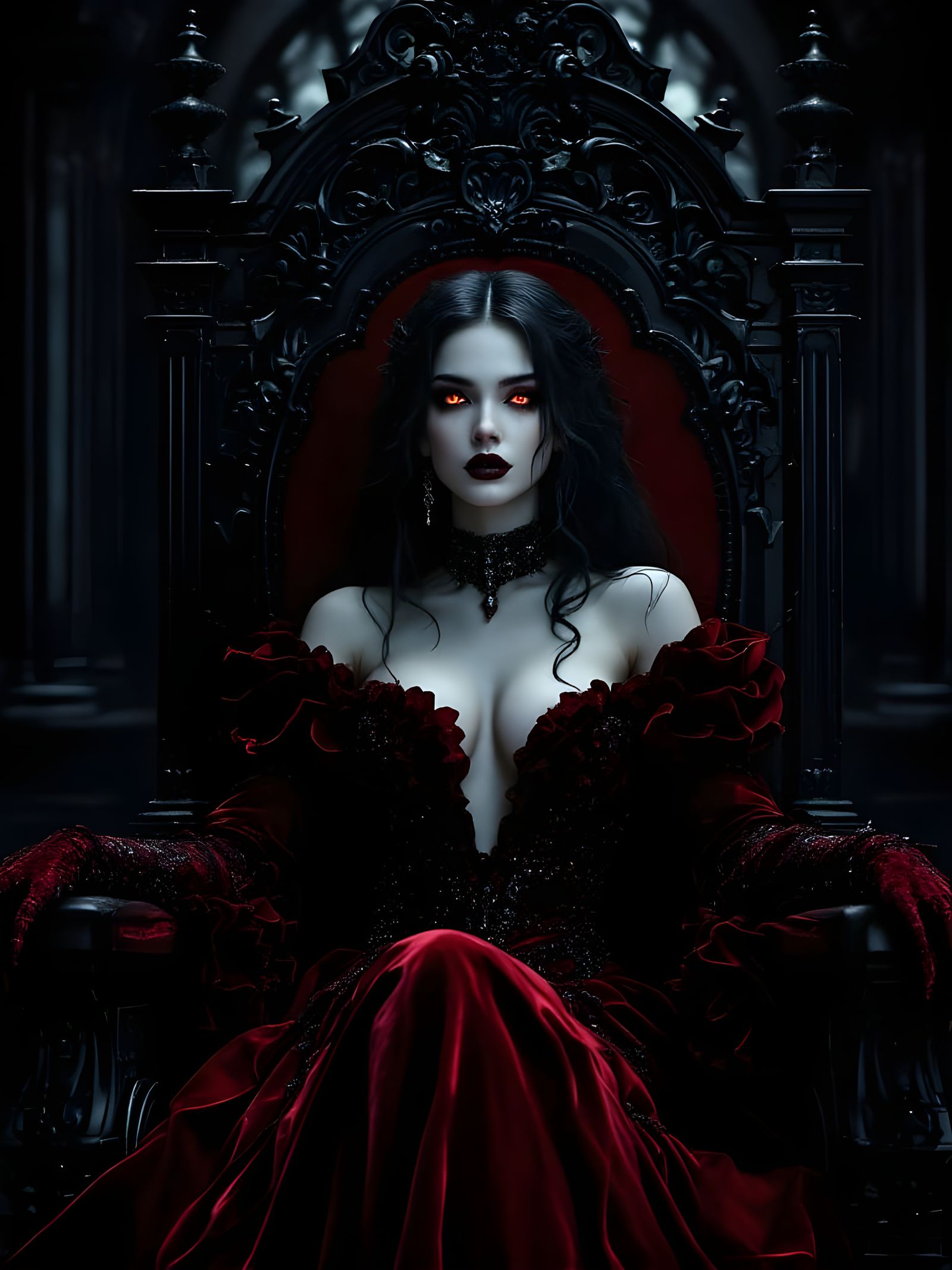 Vampire Queen on her throne