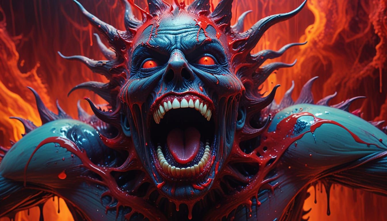 Surreal flesh vortex.