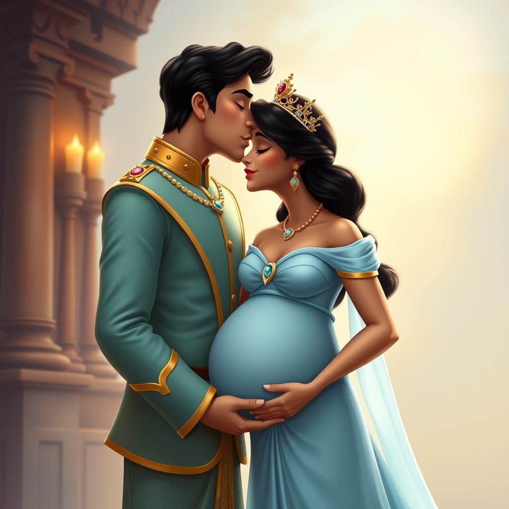 Jasmine and Aladdin: A Royal Kiss of Love